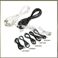 USB TO DC 5.5 X 2.1MM 5V DC BARREL JACK PLUG CHARGING 1 METER POWER CABLE LOT picture