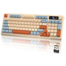 M96 Wireless Gaming Keyboard Knob Control Bluetooth/2.4G RGB 3000mAh 94Key picture