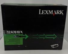 Lexmark 12A7610 Genuine OEM Black High Yield Toner Cartridge NEW NIB Sealed picture