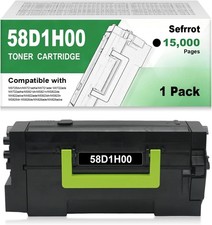 58D1H00 Black High Yield Toner Cartridge Compatible for Lexmark MS MX Series picture