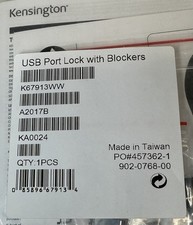 NEW & SEALED Kensington K67913WW USB Port Lock with Blockers picture