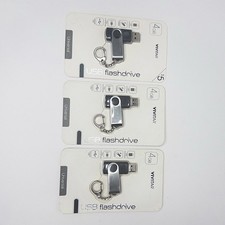 Lot of 3 New Vivitar Essential Collection 4GB USB Flash Drive picture
