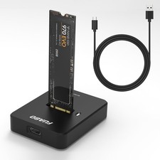 FUABO 10Gbps M.2 SSD to Type C Docking Station, NVMe & SATA NGFF Reader Adapt... picture