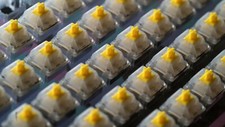 Lubed and Filmed Gateron KS-3 Milky Yellow Pro Linear Switches (110Ct) picture