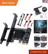 Plug and Play PCI-E SATA Controller Card with 4 Ports - Full Installation Pack picture