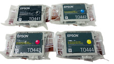 EPSON T0441 T0442 T0443 T0444 GENUINE 4 COLOR STYLUS C64/C66/C84/C86/CX6400 picture