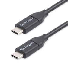 StarTech USB2CC50CM 1.6Ft USB-C to USB-C Charging Cable Slim Rugged Cord Black picture