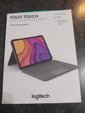 Logitech Folio Touch Keyboard Case for Apple iPad Air 4th Gray picture