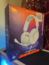 JBL Quantum 100 Wired Over-Ear Gaming Headset White 3.5mm Jack picture