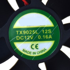 Qty:1pc Cooling Fan 2Pin For Tianxuan TX9025L12S 90*90*25mm 12V 0.16A picture