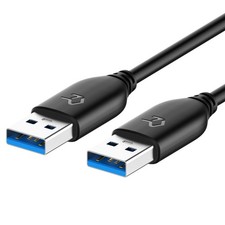 Rankie 6ft USB 3.0 Type A to Type A Male to Male High Speed Data Cable - Black picture