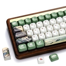 XVX Ceramic Glaze PBT Keycaps Set MOA Profile For Mechanical Keyboard 129 Keys picture