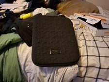 Michael Kors iPad Tablet Case Black Neoprene Padded Zip Closure 8.5” W X 10”H picture