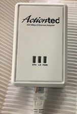 Actiontec 200 Mbps Ethernet Adapter HPE210AVP (ETH-LK-PWR) With Lan Cable picture