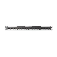 PANDUIT Category 6 Push-in Patch Panel, 24 Ports, DP24688TGY picture