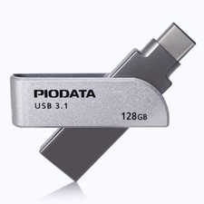 iXflash 128GB Backup Flash Drive USB A & USB C for iPhone iPad & Computer Gray picture