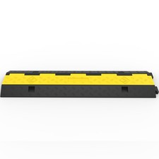 2-Channel Rubber Cable Protector Speed Bump, 3 Pack, 11000lbs Capacity picture