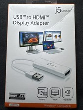 j5create USB A 3.0 HDMI Multi Monitor Adapter - White New picture