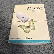 A4 Tech PC Computer Mouse (model AM-5) With Box A4Mouse DOS 1990 picture