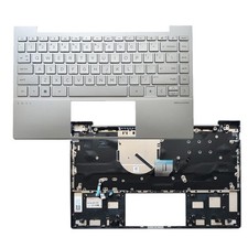 New For HP ENVY 13-BA Series Palmrest Upper Case With Backlit Keyboard Silver picture