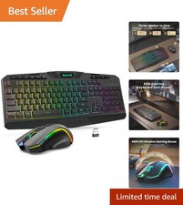 High-Performance RGB Gaming Keyboard and Mouse - Durable & Programmable Features picture