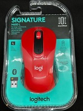 NEW LOGITECH SIGNATURE M650 L WIRELESS MOUSE 910-006358 RED FOR LARGE HANDS picture