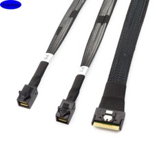 MINI SlimSAS SFF-8654 8i 4.0 to 2X SAS HD SFF-8643 server Connection Cable picture