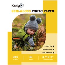 Lot 40-500 Koala 30lb Inkjet Photo Paper 8.5X11 Glossy, Semi-Gloss, Pearl Glossy picture