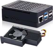 ABS Case with Armor Lite V5 Active Cooler for Raspberry Pi 5, Pi 5 Case picture