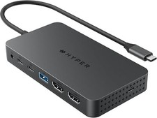 HyperDrive Next Dual 4K HDMI 7 Port USB C Docking Station for M Series MacBook picture