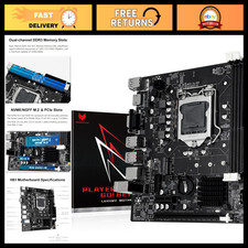 LGA 1155 H61 Motherboard for Intel 2nd/3rd Gen Core i7/i5/i3 DDR3 RAM Support picture