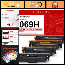 4 Pack Replacement Toner Cartridges for Canon 069H MF753Cdw MF751Cdw - High Yiel picture