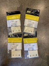 Qty. 4 HUBBELL IFP11EI PREMISE 1-GANG 1-PORT FACEPLATE, ABS, ELECTRIC IVORY picture