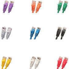 10 Lot UTP 2'ft CAT6  Network LAN Patch Cable Cord 550 MHz RJ45 Pack Ethernet  picture