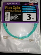 {PPA Int'l} Fiber Optic Multi-Mode LAN Patch Cord (LC - LC)- 3 Meters picture