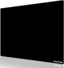 Black Glass Mousepad, Large Tempered Hard 15.7L x 11.8W inches, picture