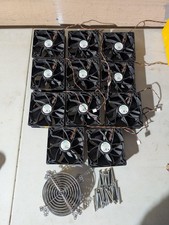 *11 Units* Nidec Ultra Flo Antminer Cooling Fan W12E12BS11B5-57, Gaurds & Screws picture