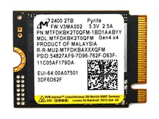 2TB Micron 2400 M.2 2230 NVMe PCIe SSD Gen 4.0x4 (MTFDKBK2T0QGN) Dell P/N:0PC20N picture
