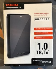 Sealed NEW Toshiba Canvio Basics 3.0 1TB External Hard Drive PN HDTB110XK3BA picture