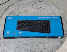 ADESSO AKB-132HB Multimedia USB Keyboard SEE NOTES picture