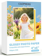Glossy 4x6 Premium Dye Sublimation Photo Paper 200 GSM 54 LB 100 Sheets picture