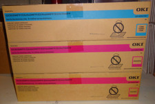 Genuine OKI CX3535MFP CX4545MFP (1) Cyan, (2) Magenta Toner New  picture