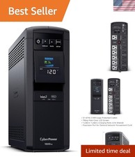 Compact 1500VA/1000W UPS with LCD Display and 12 Outlets - CyberPower Mini Tower picture