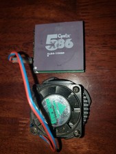 Rare Cyrix 5x86-100GP With Evergreen Technologies Cooling Fan picture