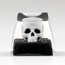ULTRAEQUIP Artisan Keycaps Skull Resin Escape Custom 1U SA R1 Prolfile Handma... picture