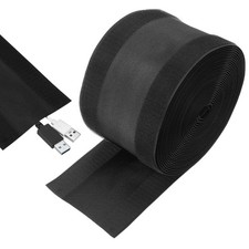 Carpet Cord Cover 30ft Floor Cover Cord Strip Black picture