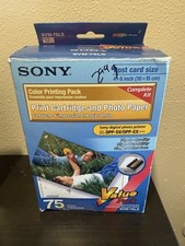 NEW Sony SVM-75LS 3 Print Cartridges & Photo Paper Value Pack 75 Prints Digital picture