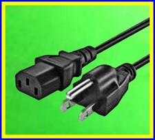 Power Cords 110/115/120vac standard 1/2/3/5/6/10 '/ft/feet/foot 18 guage (Qty 1) picture