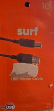 Surf Onn Printer Cable 10 ft USB-A Male to USB-B Male Transfer Speed 480 Mbps picture