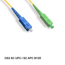 [10X] 1 Meter SC/SC UPC/APC OS2 9/125 Simplex Single-Mode Fiber Optic Cable OFNR picture